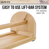 US Art Supply 12 inch Wooden Tabletop Easel Paper Roll Holder & Dispenser US Art Supply