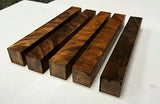 Burled Highly Figured Walnut Pen Blanks - 3/4" x 3/4" x 6" (5 Pcs) Barrington Hardwoods