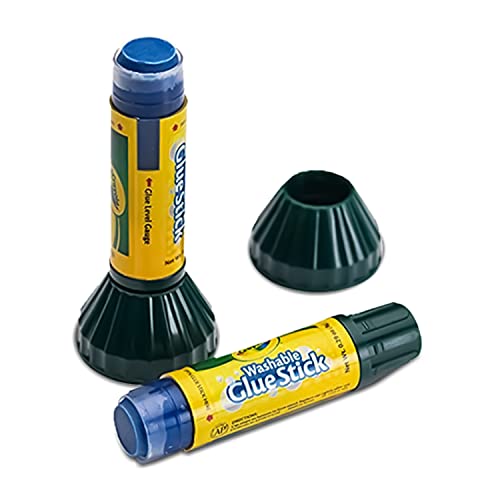 The Mega Deals Glue Sticks - 0.88 Ounce, 4 Count Glue Stick - Blue Glue Sticks for Kids Dries Clear, Clear,Blue,Purple The Mega Deals