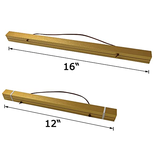 Bluesun 12 inch Magnetic Poster Hanger Frame, 12x16 12x18 12x24 Magnet Canvas Artwork Print Dowel Poster Hangers Frames Hanging Kit(12 inch, Gold) Bluesun