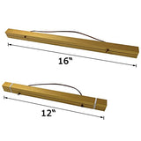 Bluesun 12 inch Magnetic Poster Hanger Frame, 12x16 12x18 12x24 Magnet Canvas Artwork Print Dowel Poster Hangers Frames Hanging Kit(12 inch, Gold) Bluesun