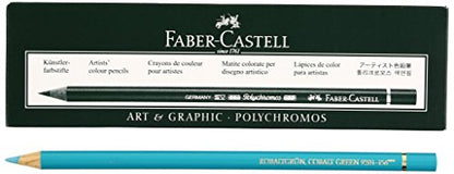 Faber Castel Polychromos Colored Pencils, 156, Cobalt Green, 6 Count