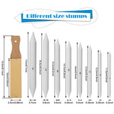 AGPTEK 22 PCS Sketch Drawing Tools, 16 Blending Stumps Set with 2 Sandpaper Pencil Sharpeners, 1 Pencil Extension Tool, 2 Erasers & 1 Felt Bag for AGPTEK