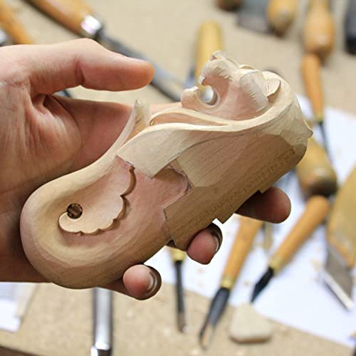 KEILEOHO 4 Pack 6 x 3 x 3 Inches Basswood Carving Blocks, Unfinished Whittling Blocks, Soft Wood Blocks, Kiln Dried Wood Carving Kit for Beginners, KEILEOHO