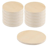 SOUJAP 30 Pack 4 Inch Wood Plywood Circles, 1/4 Inch Thick Round Wood Cutouts, Unfinished Wood Discs for Crafts, Painting, DIY SOUJAP