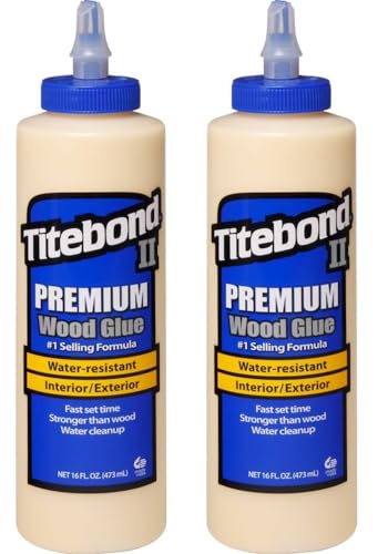 Titebond 5004 II Premium Wood Glue Bundle, 16-Ounces - 2 Pack - WoodArtSupply