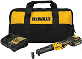 DEWALT 20V MAX XR Cordless Ratchet Set, 3/8" and 1/2" Sealed Head Ratchet, Battery and Charger Included (DCF510GE1), Black DEWALT