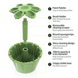 SOTER Paint Brush Cleaner All-In-One Solution For Artists - Includes Paint Brush Holder, Rinse Cup, And Paint Palette Your Ultimate Artistic SOTER