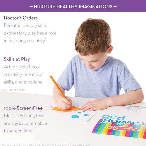 Melissa & Doug Drawing Paper Pad (9 x 12 inches) - 50 Sheets, 3-Pack - Coloring Art Pads For Kids, Toddler Sketch Pads For Ages 3+ Melissa & Doug