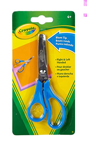 Crayola Scissors (Single Pack), 7" Blunt Tip Scissors For Kids, Back To School Supplies, Kids Arts & Crafts, Colors May Vary Crayola