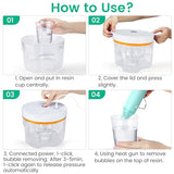 Resin Bubble Remover, Faster Remove Bubbles Within 5 Mins, Wide Vacuum Degassing Chamber, Compact Epoxy Resin Airless Machine for Silicone Resin weishan