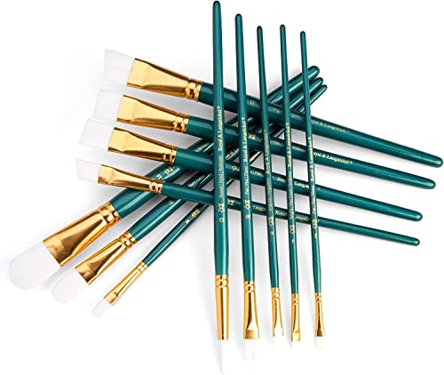 Royal Brush Manufacturing Royal and Langnickel Zip N' Close 12-Piece Brush Set, Medium White Taklon Royal Brush Manufacturing Company