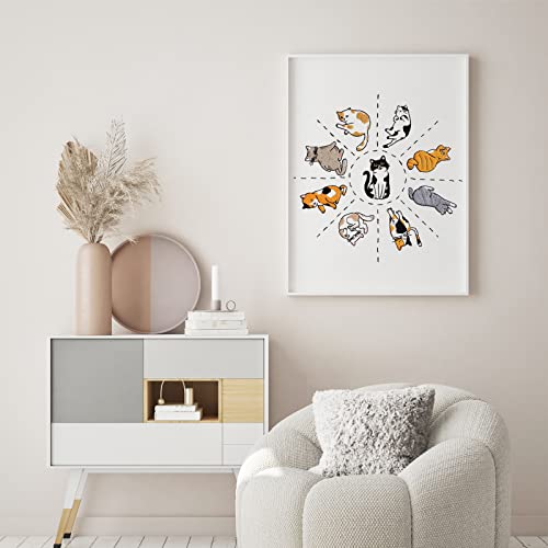 Louise Maelys Cats Embroidery Kits for Beginners with Cute Animals Pattern,Adults Starter Cross Stitch Kit DIY Needlepoint Kits Louise Maelys