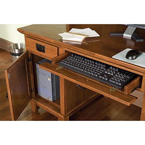 Home Styles Arts and Crafts Cottage Oak Double Pedestal Desk by Home Styles - WoodArtSupply