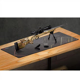 Sgreatiny 43"x 16" Large Gun Cleaning Mat,Work mat,Double Thickness Anti Slip Pads,Table-gripping Gunsmith Mat,Protective Workbench Sgreatiny