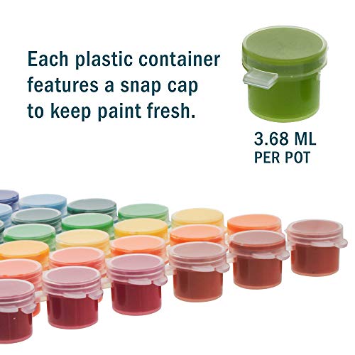 U.S. Art Supply Professional 80 Color Set of Acrylic Paint Jar Set - 3.68mL Jars - Rich Vivid Colors for Artists, Students, Beginners - Canvas US Art Supply