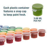 U.S. Art Supply Professional 80 Color Set of Acrylic Paint Jar Set - 3.68mL Jars - Rich Vivid Colors for Artists, Students, Beginners - Canvas US Art Supply