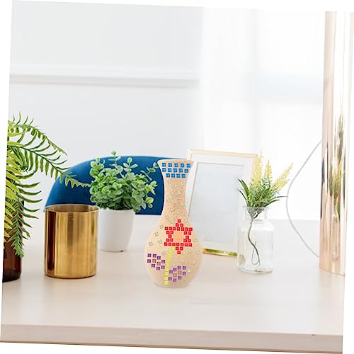 Operitacx 1 Set DIY Vase Unfinished Wood Vase Paintable Vase Tall Ceramic Vases Christmas Craft Supplies Flower Vase Mosaic Flower Holder Vase Tall Operitacx