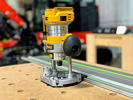 ToolCurve Guide Rail Adapter Compatible with Dewalt Trim Plunge Router ToolCurve