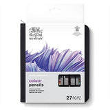 Winsor & Newton Studio Collection, 27 Piece Colour Pencil Wallet, Multi Winsor & Newton