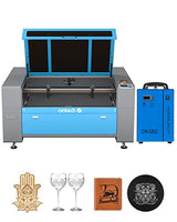 OMTech 130W CO2 Laser Engraver with Water Chiller, 35"x50" Laser Engraving Cutting Etching Machine with Dual Laser Heads Autolift 3 Way Pass Air OMTech