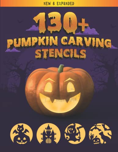 Pumpkin carving stencils: Over 130 Halloween jack olantern pumpkin designs. Including Witches, Cats, skulls, bats, ghosts, and so much more! (Best WoodArtSupply
