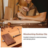 2PCS 3/4 Inch Bench Dog Clamps, Woodworking Clamps with 4 Bench Dogs, CNC Precision Machining Bench Dog with 2 Ratchet Wrenches, Low Profile Design JEEJINYAN