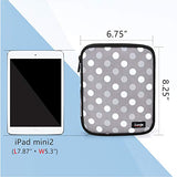 LUXJA Carrying Bag Compatible with Cricut Pen Set and Basic Tool Set, Double-layer Organizer Compatible with Cricut Accessories (Bag Only), Gray Dots LUXJA