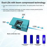 LASER TREE 80W Laser Module, 10W Optical Power Output Laser Engraving Module with Air Assist, Built-in FAC, Double Ultra-Fine Compressed Spot Laser LASER TREE