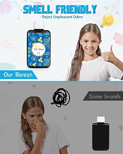 Bsrezn 400g UV Resin Hard, Crystal Clear UV Cure Epoxy Resin Kit Premixed Resina UV Transparent Solar Activated Glue for Jewelry Making Fast Curing Bsrezn