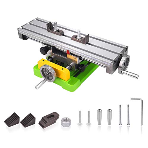 MYSWEETY Multifunction Worktable Milling Working Cross Table Milling Machine Compound Drilling Slide Table For Bench Drill Adjustme X-Y (6350 SIZE) MYSWEETY