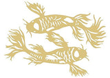 Koi Fish Cutout Unfinished Wood Home Decor Door Hanger Animal Fish MDF Shaped Canvas Style 2 Diverse Woodworking