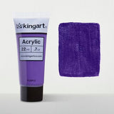 KINGART 500-119 PRO Artist Quality Purple Acrylic Paint, 22ml (0.74oz) Tubes, 3 Pack - Set (66ml Total), Purple KINGART