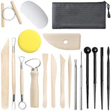 Clay Tools,19 PCS DIY Sculpting Set Ceramics Polymer Clay kit for Pottery Modeling, Carving,Smoothing & Measuring for Beginner Jepeux