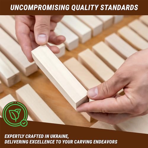 BeaverCraft BW16 pcs Basswood Carving Blocks Carving Wood Whittling Wood Bass to Carve Soft Wood Carving Kit for Beginners Block of Wood for Crafts BeaverCraft