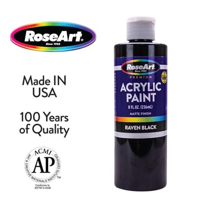 RoseArt 8oz 8 color Acrylic Paint Set