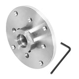 findmall 6 Inch Steel Wood Lathe Face Plate 1-1/4 Inch x 8TPI Threaded with Locking Set Screw to Secure on Spindle for Wood Lathe Turning Reversing findmall