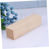 15pcs Carved Square Basswood Strips Drawing Wooden Cube Blank Craft Wood Wooden Blocks Cutouts Unfinished Wood Block Puzzle Making Block Oblong KONTONTY