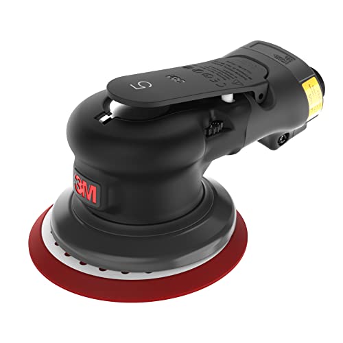 3M Pneumatic Random Orbital Sander - Xtract ROS, 88949, 6 in, Non-Vacuum, 3/32 in Orbit, Lightweight and Comfortable, 12000 RPM, 209W Motor, 3 Speed 3M
