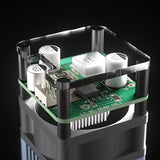 Genmitsu 10W Compressed Spot Laser Module with Air Assist Nozzle, 0.08mm*0.05mm Laser Spot, for Genmitsu 3020-PRO MAX V2, 3030-PROVer MAX, 4040-PRO, Genmitsu