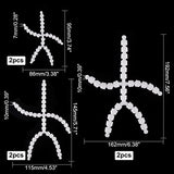 PH PandaHall 6pcs Body Joint Skeleton 3 Sizes Figure Movable Skeleton Plastic Joint Jeton Ball Socket Teddy Bear Connectors Soft Making Limbs and PH PandaHall