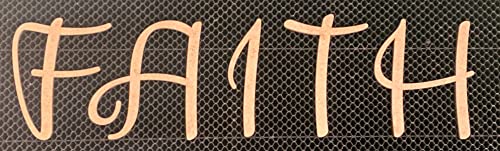 Unfinished 2 Inch Tall Wooden Letter T, Paintable Alphabet Craft Blank, Unpainted Cursive Monogram, Love is in The Air Font NEXTCraft