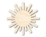 Unfinished Wood Paper Sun Shape | Summer Craft Cutout | up to 24" DIY 24" / 1/8" 24 Hour Crafts