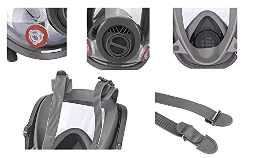 FNWD Reusable Full Face Mask with Activated Carbon Air Filter, Protect Against Gas,Paint,Dust,Chemicals and Other Work Protection（for 6800） None Brand