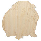Sweet Himalayan Guinea Pig Unfinished Wood Shape Piece Cutout for DIY Craft Projects - 1/4 Inch Thick - 6.25 Inch Size Sniggle Sloth