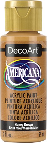 DecoArt Americana Acrylic Paint, 2-Ounce, Honey Brown - WoodArtSupply