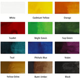 Mont Marte Acrylic Ink Premium 12pc x 20ml (0.7 US fl.oz), Acrylic Inks for Artists, Essential Colors, Ideal for Air Brush, Pouring Art, MONT MARTE