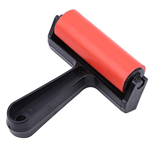 Rubber Roller, Diamond Painting Accessories, 4inch Rubber Brayer Roller for Printmaking Gluing Anti Skid Tape Construction Youfui
