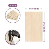 Maple Wood Sheets 4x8" inch, 1/8" Thick Canadian Hard Lumber, for Sign Veneer pellets by Craftiff (8x4x1/8") Craftiff