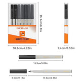 DOOHALO Metallic Grey Black Pens for Cricut Maker 3/Maker/Explore 3/Air 2/Air 1.0/0.8/2.0/2.5 Variety Point Tips Gel Glitter Markers for drawing DOOHALO